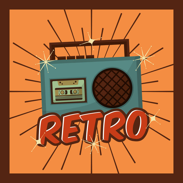 Retro-Vintage-Musik - Vektor, Bild