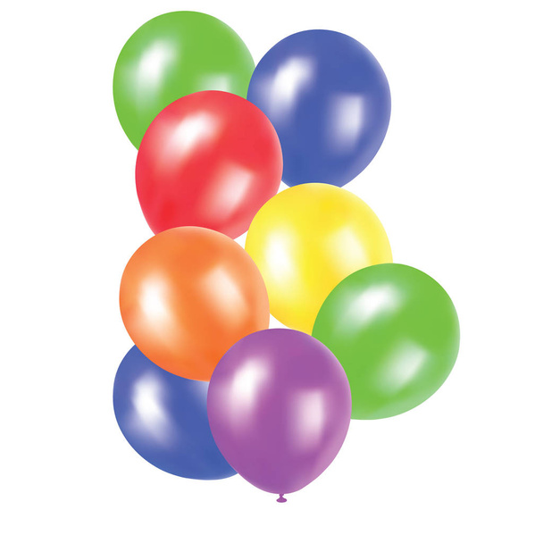 Πολύχρωμα μπαλόνια ρεαλιστική διάνυσμα - Διάνυσμα, εικόνα
