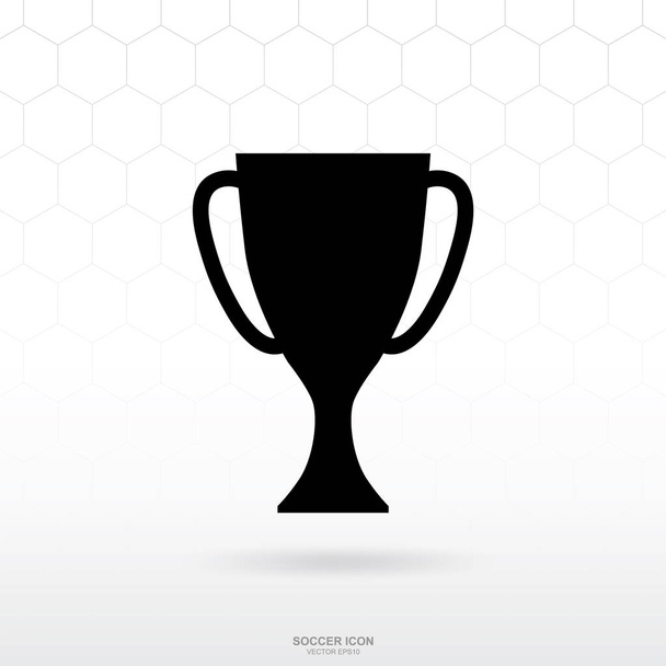 Soccer gold cup icon. Soccer sport sign and symbol for template design. Vector illustration. - Vector, Image
