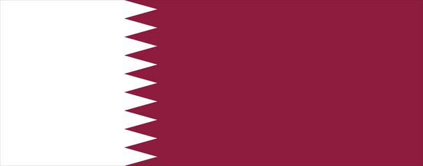 Nationale vlag van Qatar, in hoge resolutie 6000x15272px - Foto, afbeelding