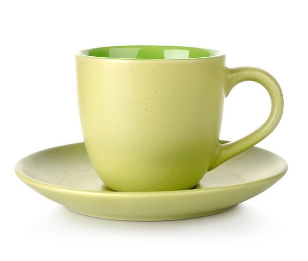 Zöld csésze és csészealj - Fotó, kép