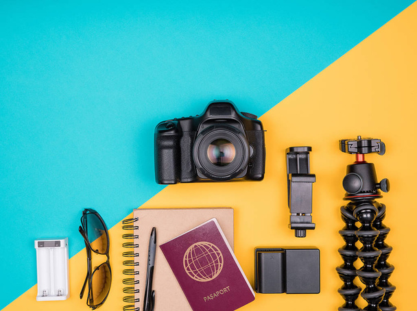Cestovatelů blogger kit pro letní dovolenou - Fotografie, Obrázek