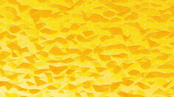 Abstrato laranja cristalizado fundo poligonal. Movimento de onda da superfície poligonal com linhas brancas
 - Foto, Imagem