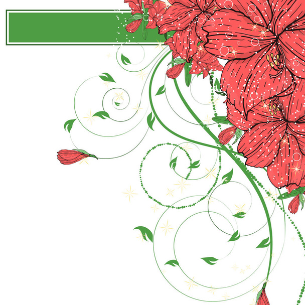 Πρόσκληση λουλουδιών διάνυσμα, Αποθήκευση καρτέλα Ημερομηνία  - Διάνυσμα, εικόνα