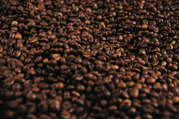 Bruin aromatische gebrande koffiebonen textuur - Foto, afbeelding