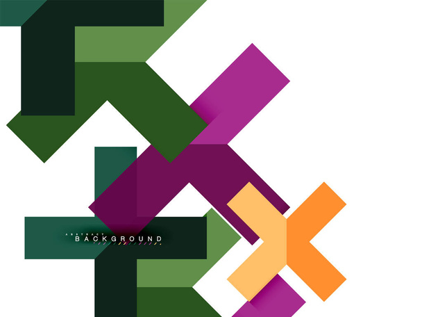 Formas geométricas abstratas multicoloridas, fundo de geometria para banner web
 - Vetor, Imagem