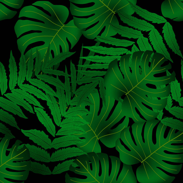Vektor zökkenőmentes trópusi minta - Vektor, kép