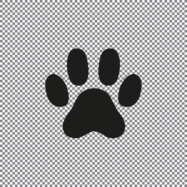 paw vector icons on a transparent background - Vector, Image