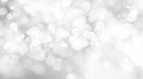 white blur abstract background. bokeh christmas blurred beautiful shiny Christmas lights - 写真・画像