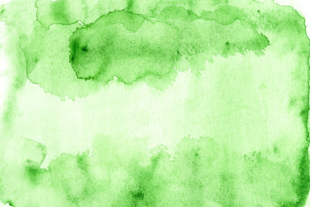 春の緑水彩背景テクスチャと背景。抽象的な水彩手ペイントの背景. - 写真・画像