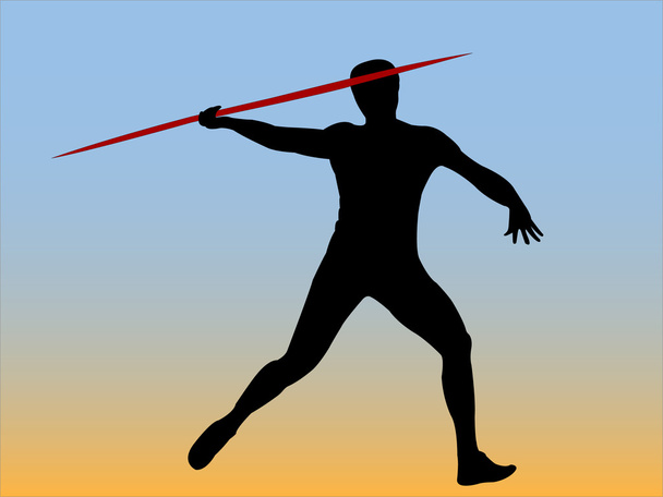 Javelin throw - Vector, Image
