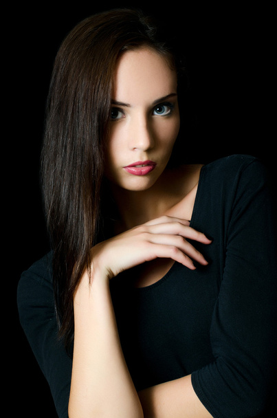 The young beautiful girl with a Evening make-up - Фото, зображення