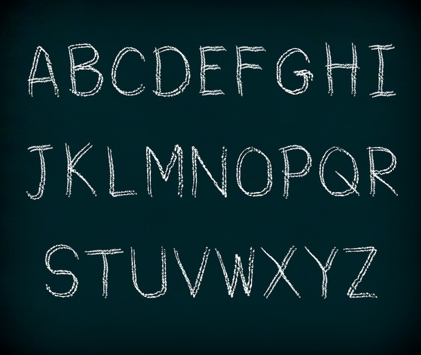 Chalk Alphabet writing. - Фото, изображение