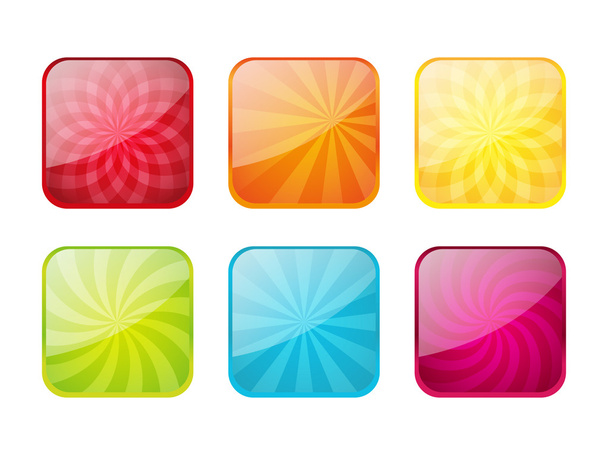 Set of color apps icons - Vektor, kép