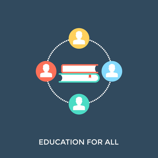 An image showing education and information shared by everyone. - Διάνυσμα, εικόνα