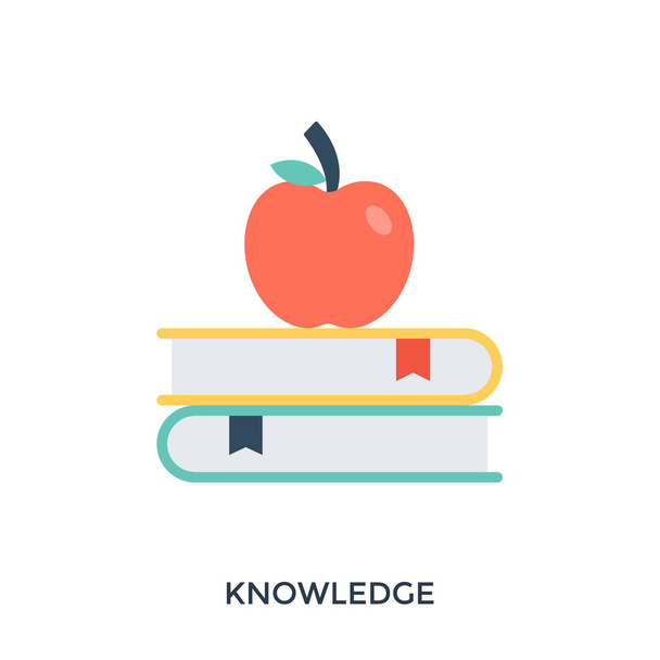 An icon showing a healthy food with healthy learning. - Vector, Imagen