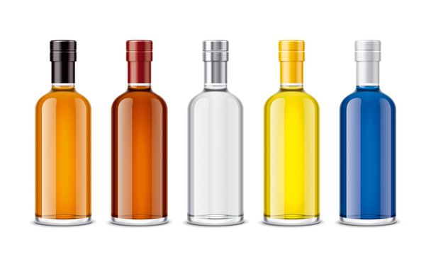 Mockup bottles of alcoholic beverages - Photo, Image