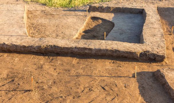 考古学的発掘、決済、スキタイの遺跡 - 写真・画像