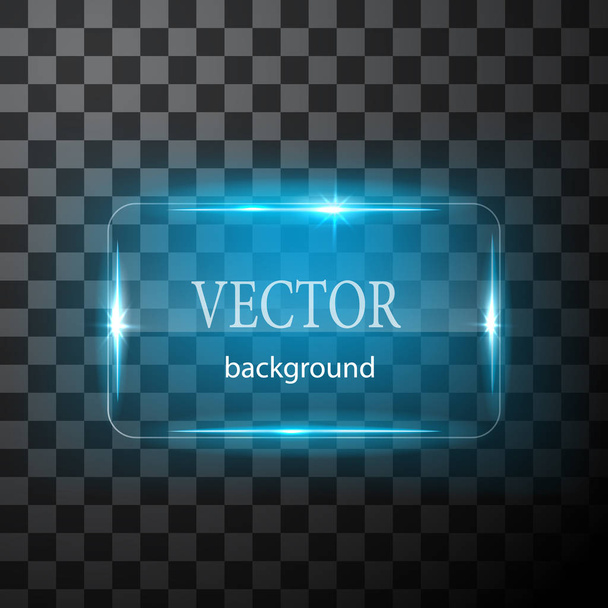 Glass vector button plane. Easy editable background - Vector, Image
