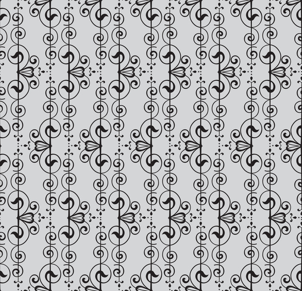 Floral seamless pattern. Flower vector motif on white background. Elegant wallpaper. - Вектор, зображення