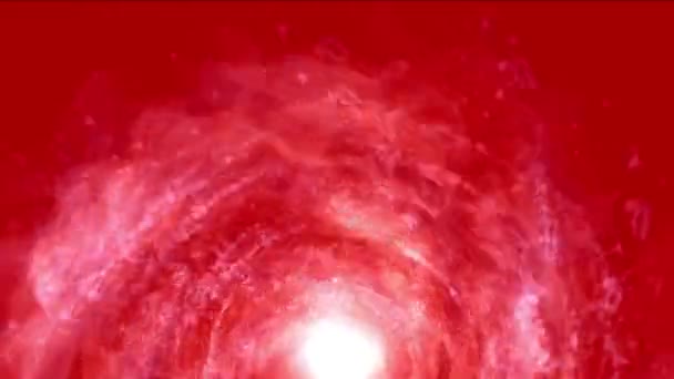 4 k abstraktní energie vortex vesmír tunel ohňostroj částic otvor eddy cestování pozadí. - Záběry, video