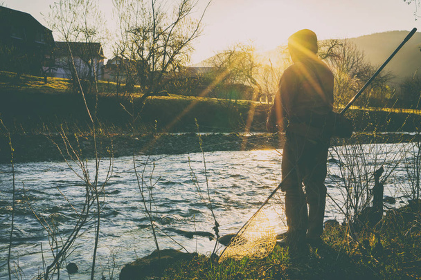 Pesca en el río - Foto, Imagen