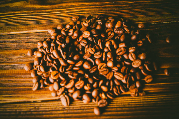 grains de café sur le fond de la table
 - Photo, image
