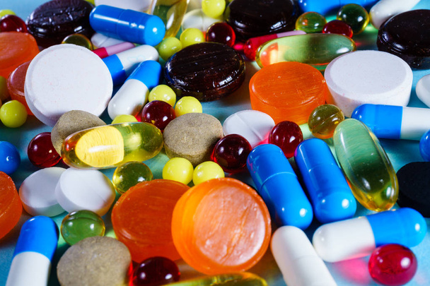 Medicamentos y elementos de la industria farmacéutica
 - Foto, Imagen