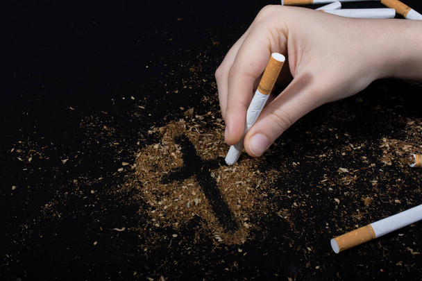 World No Tobacco Day plakat dla powiedzieć, nie palenia koncepcja - Zdjęcie, obraz