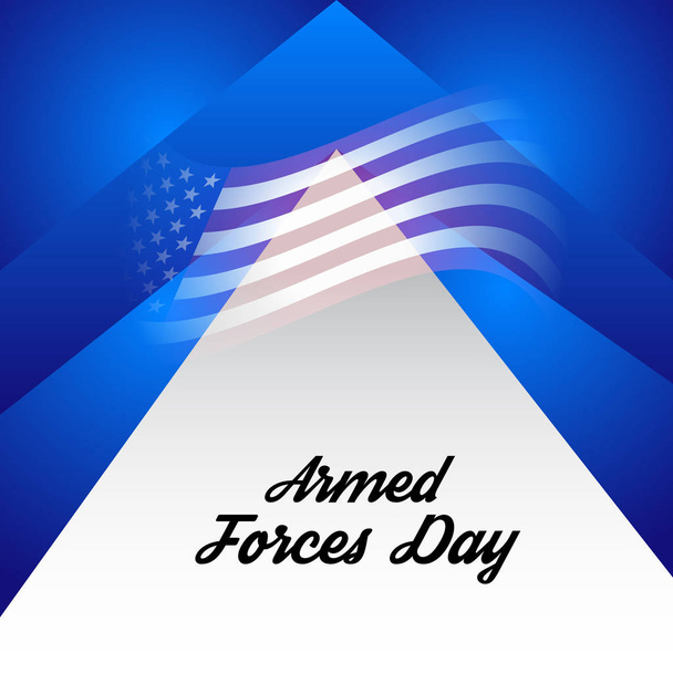 Ilustración vectorial de un fondo para el día de las fuerzas armadas
. - Vector, Imagen