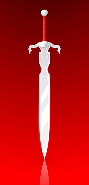 Векторна ілюстрація простого меча
 - Вектор, зображення