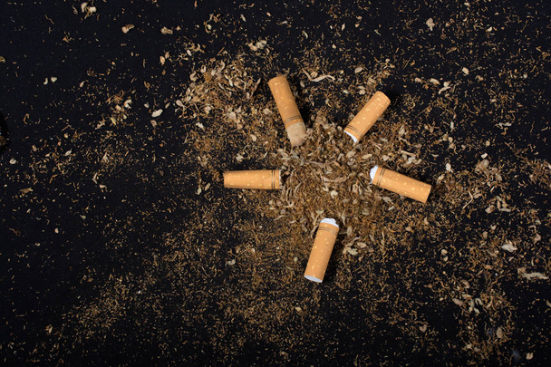 Cartel del Día Mundial Sin Tabaco para decir no fumar concepto - Foto, Imagen