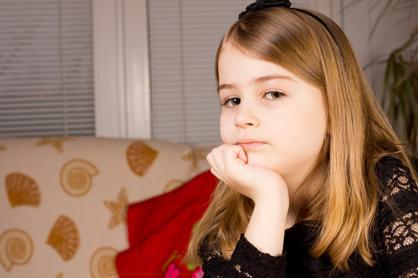Pretty pensive little girl - Fotografie, Obrázek