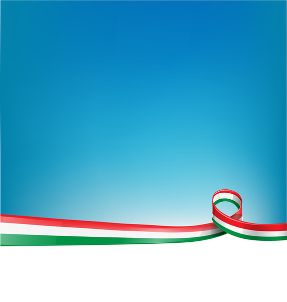 Hintergrund mit italienischer Flagge - Vektor, Bild