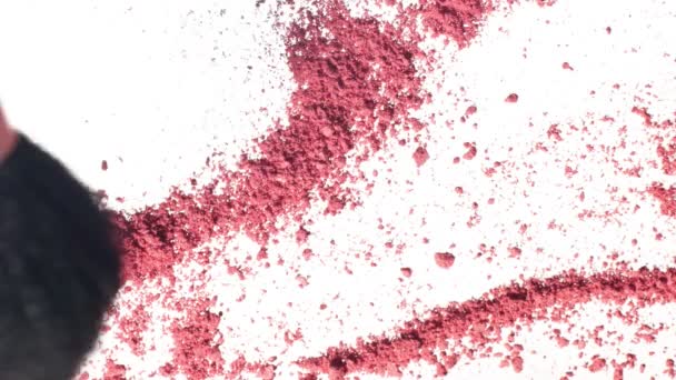 maquiagem rosa textura em pó
 - Filmagem, Vídeo