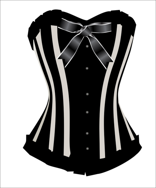 vintage corset - Vector, afbeelding