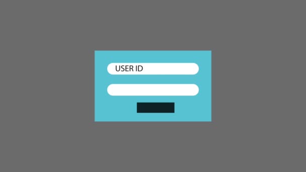 Password and user ID HD animation - Footage, Video