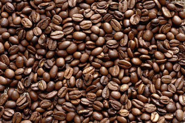 カフェでのコーヒー豆 - 写真・画像