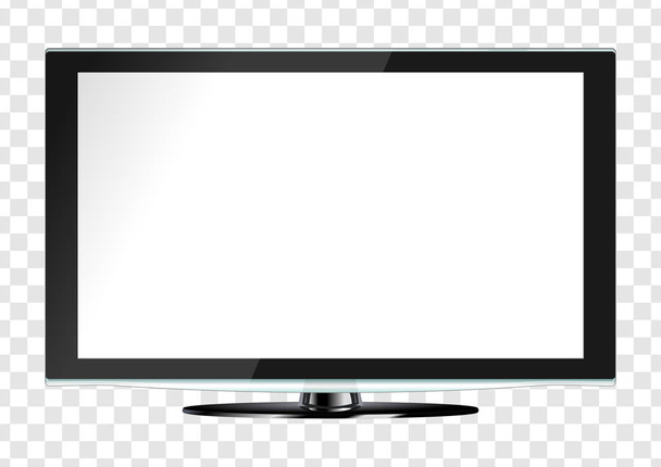 Écran TV LCD, illustration vectorielle réaliste plasma
. - Vecteur, image