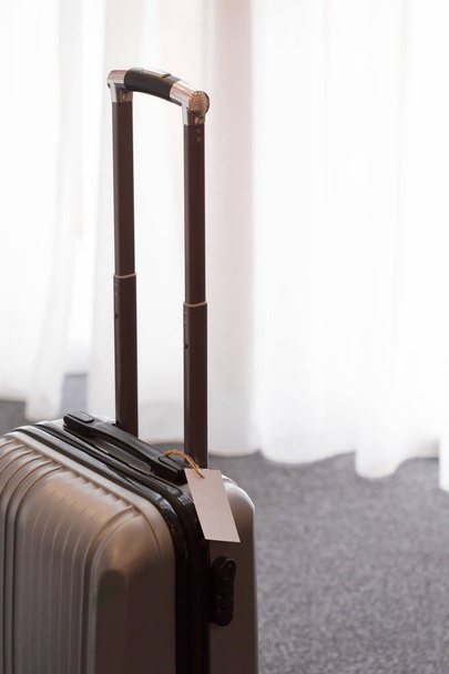 luggage bag in modern hotel room - Фото, зображення