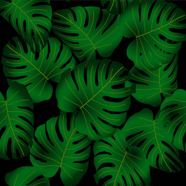 Vector seamless tropical pattern - Vector, Image