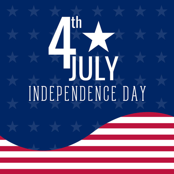 Feliz día de la independencia. 4 de julio
 - Vector, Imagen