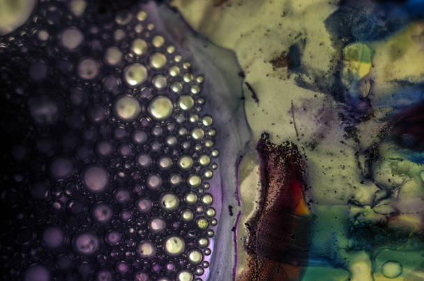 chemical experiment with paints - Photo, Image