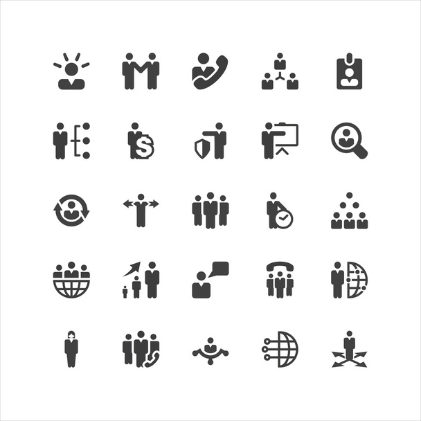 Business Icons Set - Vector, Image