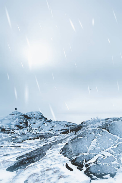 Snowy winter landscape - Фото, зображення