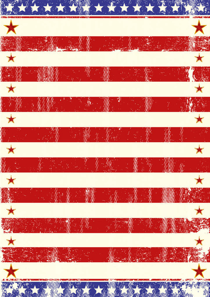 eine amerikanische Grunge-Flagge für dich - Vektor, Bild