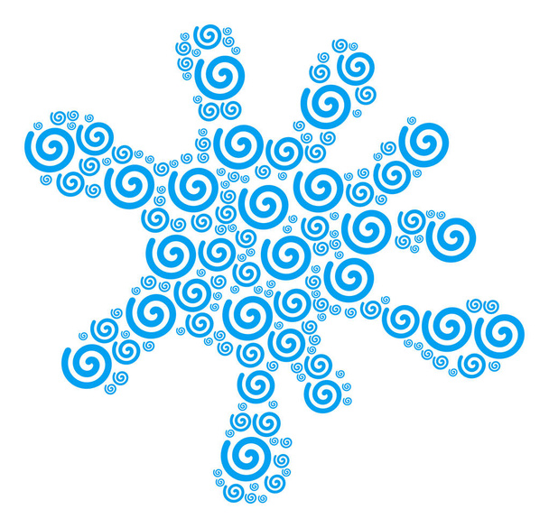 Spot Figure of Spiral Icons - Vector, Image