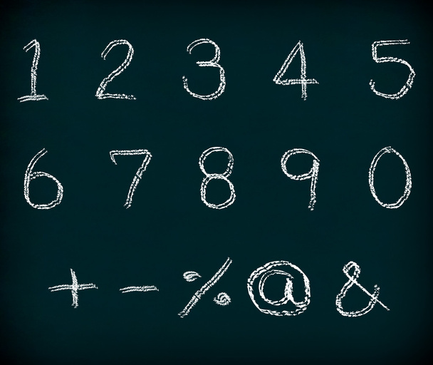 Chalk Alphabet writing. - Foto, Imagem