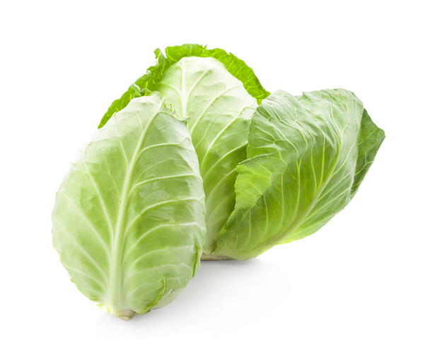 pointed cabbage isolated on white background - Fotó, kép