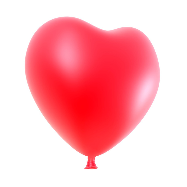 Heart balloon isolated on white background. - Foto, afbeelding